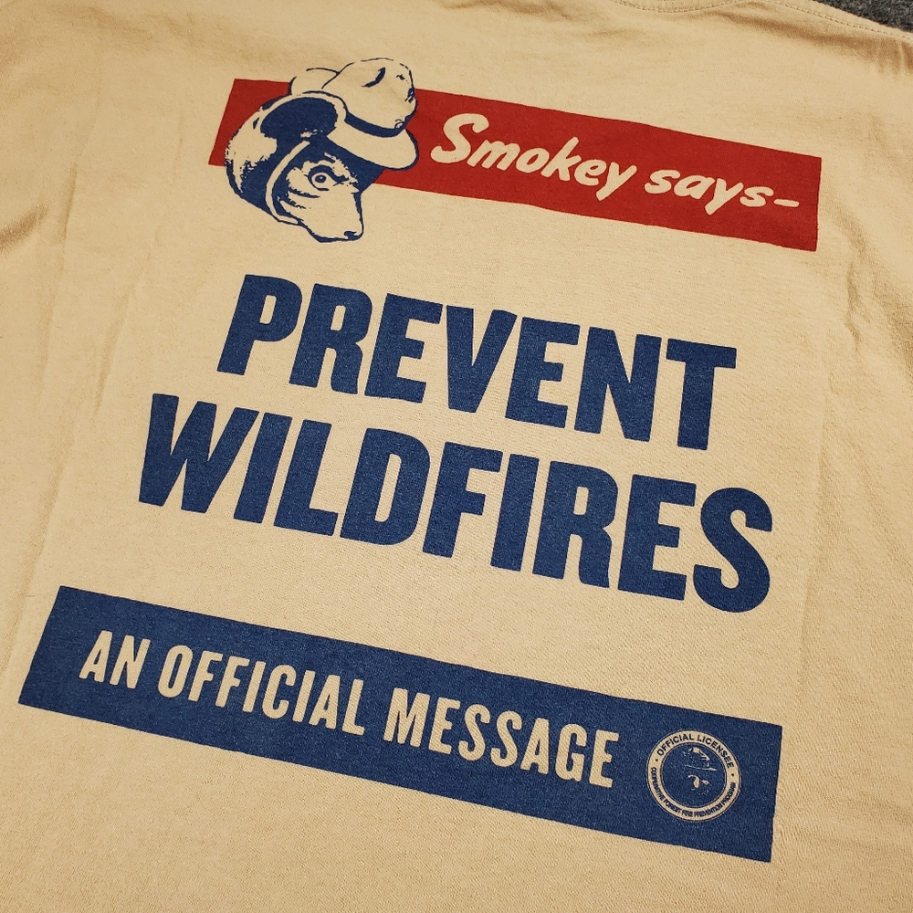 Filson T Shirt Mens 2XL Smokey Bear Prevent Wildfires Graphic Tee Beige Vintage - Picture 4 of 10
